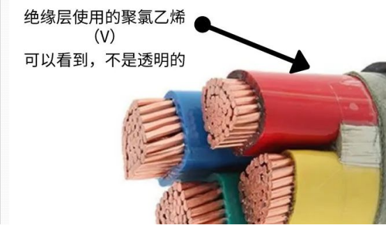 VV電纜，絕緣不透明